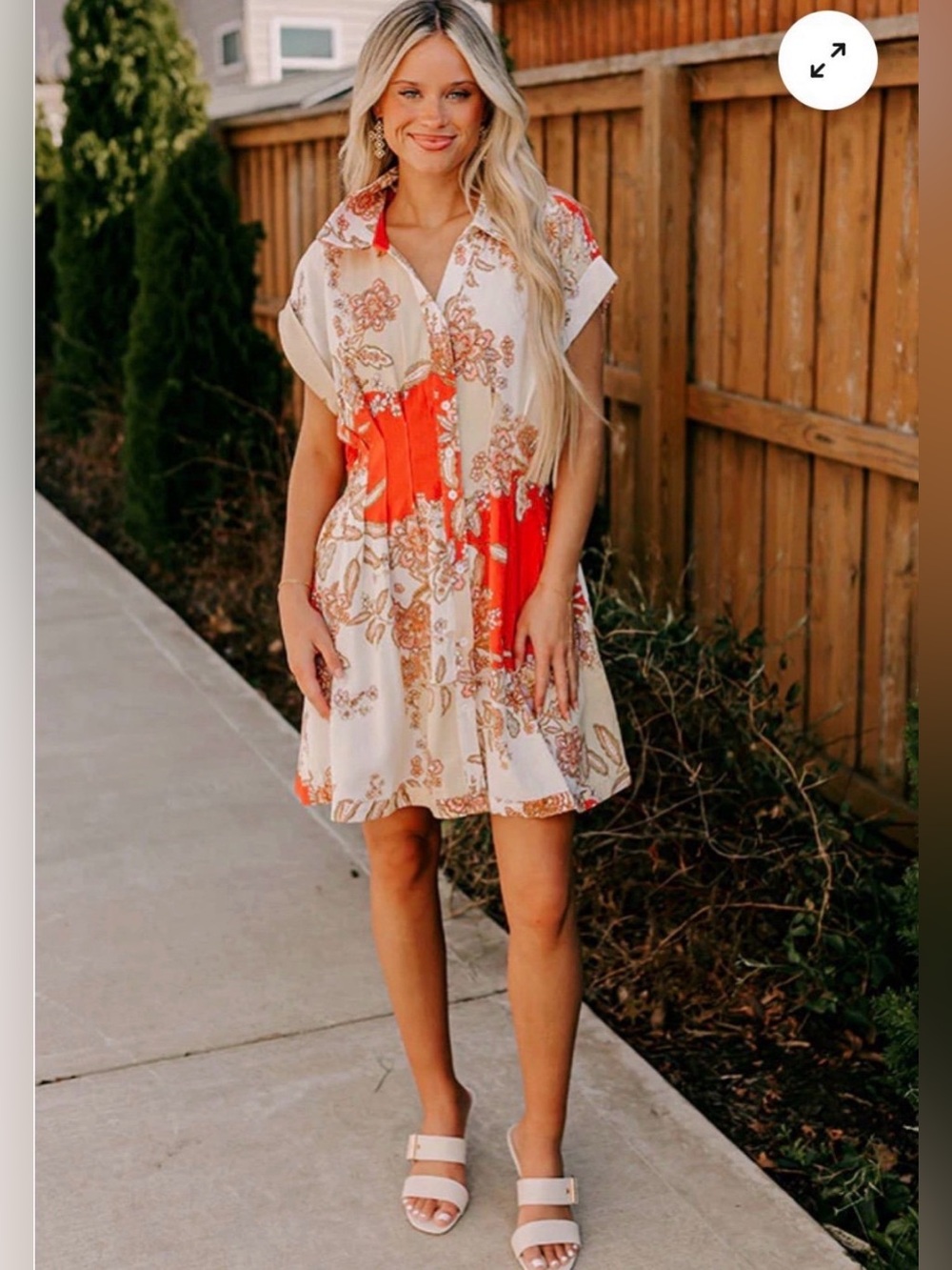 & Merci: Short-Sleeve Paisley Print Mini Dress Size Small (NWT & Boutique)